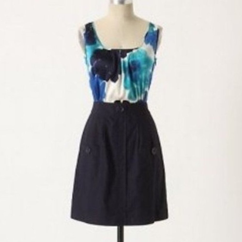 NWT Anthropologie Tabitha silk/cotton sleeveless dress